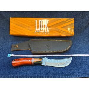 Hunting Bowie Knife 9 Inch Custom Made Forged Damascus Blade LMK Knives #7647